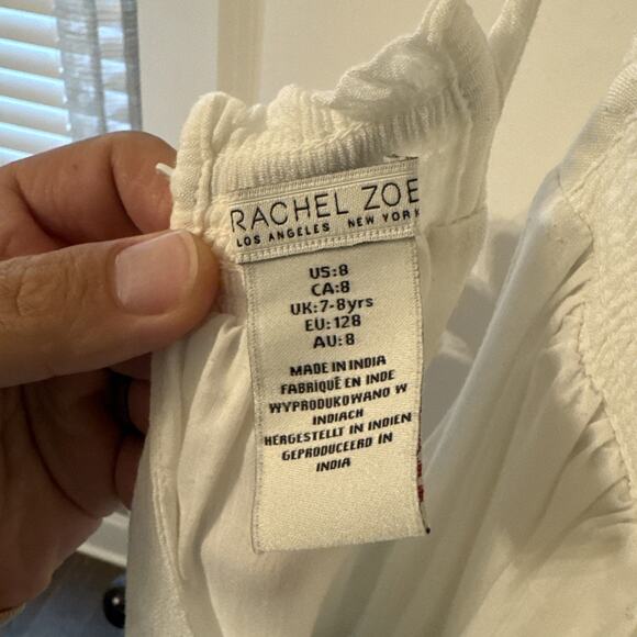 Girls Rachel Zoe Dress White Full Length Size 8 - Picture 2 of 3